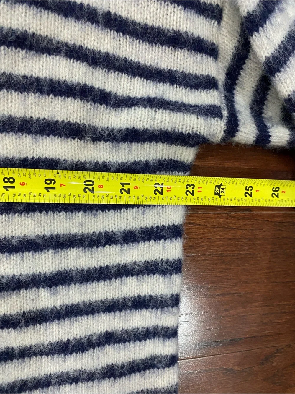 J.Crew Sweater Mens Large Wool Striped Suede Elbow Patch